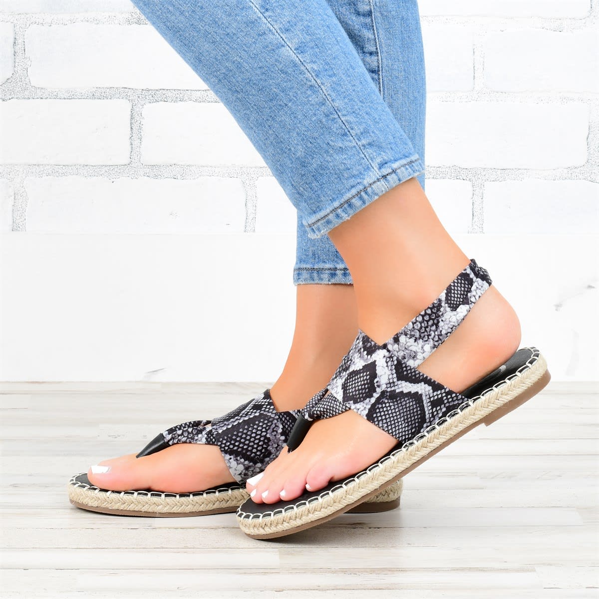 Dámske sandále Strap Bottom Snake