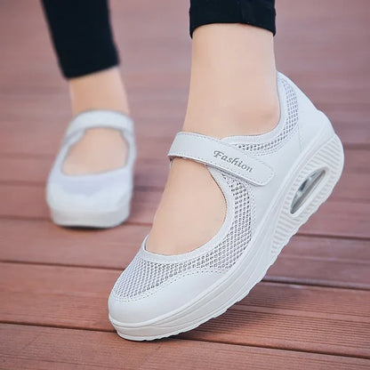 Beh Mesh chôdza Slip-On Tenisová telocvičňa topánky
