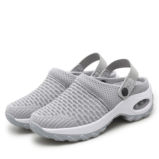 Dámske Air Cushion Plattform Mesh Mules Sneaker Sandalen