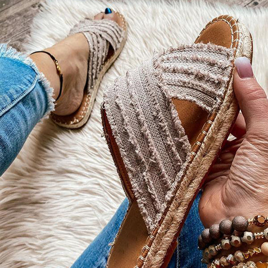 Pohodlné a odolné ortopedické letné topánky Flats