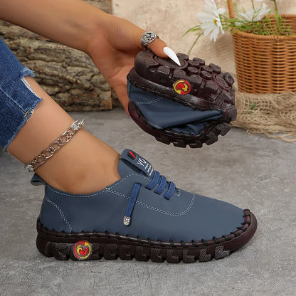 Tenisky Dámske topánky mokasíny čipka hore kožené ploché nové jarné ležérne pohodlné mama topánky Mujer Zapatos Chaussure Femme