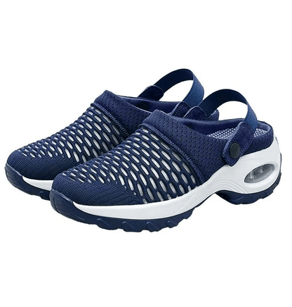 Dámske Air Cushion Plattform Mesh Mules Sneaker Sandalen