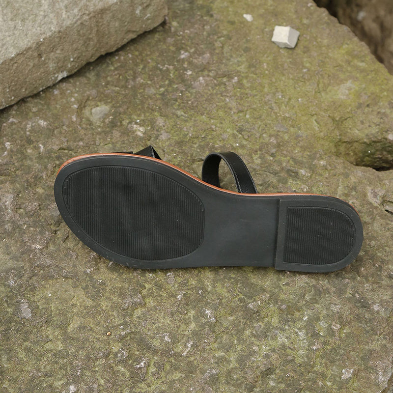 Dámske ploché sandále s krížovou prackou