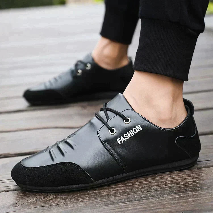 Spoločenská kožená obuv so šnúrkami