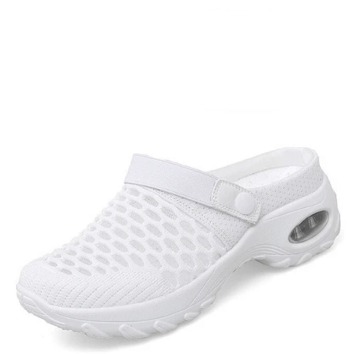 Dámske Air Cushion Plattform Mesh Mules Sneaker Sandalen