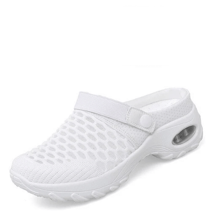Dámske Air Cushion Plattform Mesh Mules Sneaker Sandalen